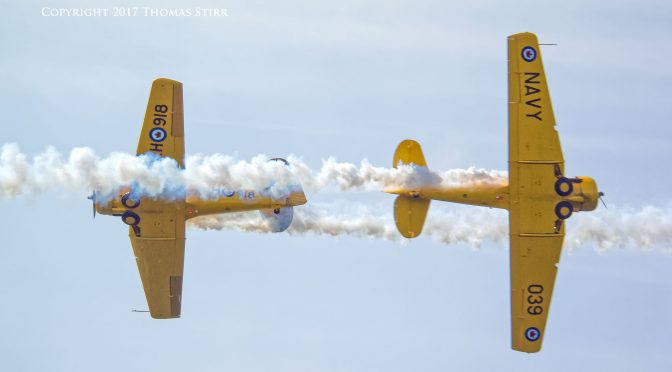 Canadian Harvard Aerobatic Team at the CNE Air Show